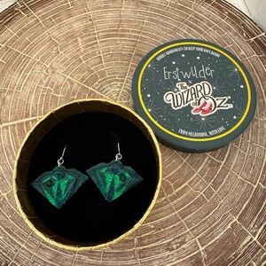Erstwilder Emerald Green Earrings - Wizard of Oz Collection
